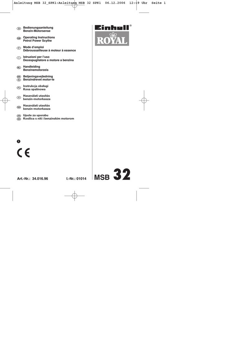 Einhell Royal MSB 32 operating instructions