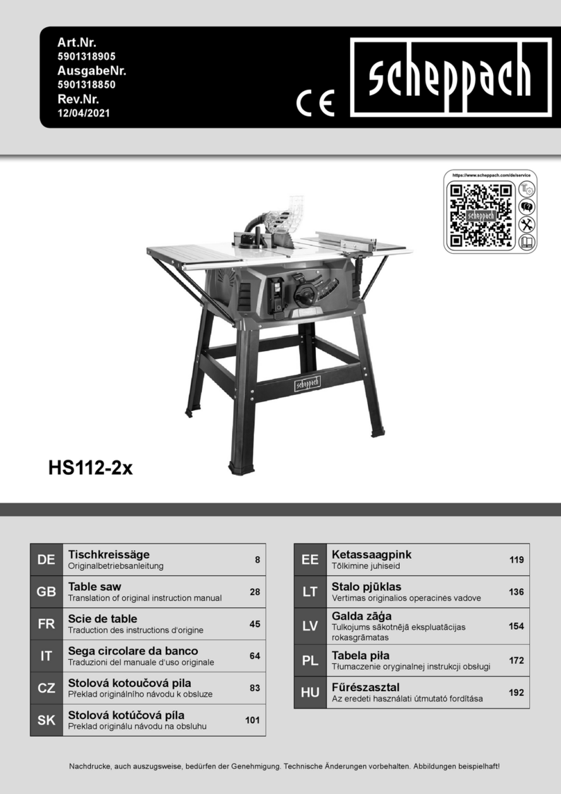 Scheppach HS112-2 Series Instructions for use