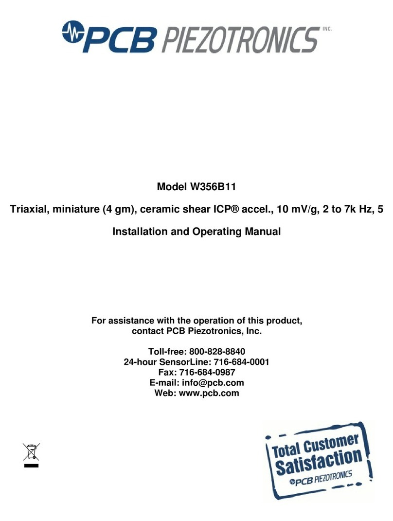 PCB Piezotronics W356B11 User manual