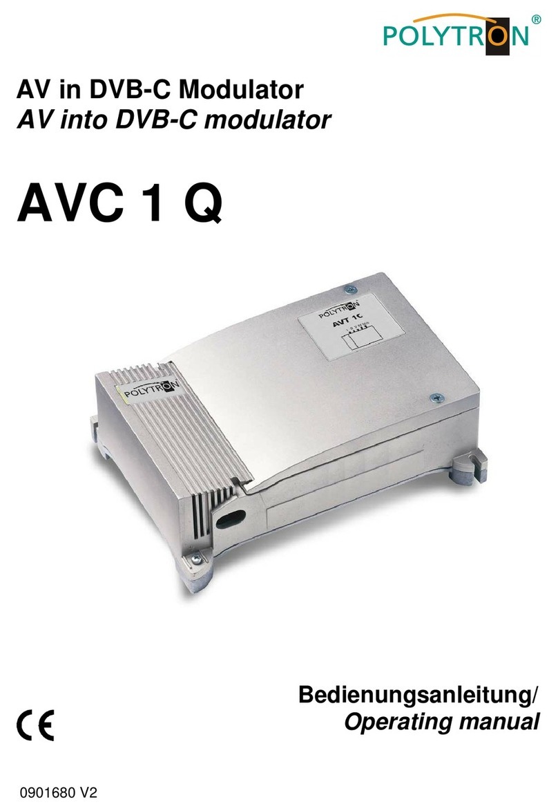 Polytron AVC 1 Q operating manual