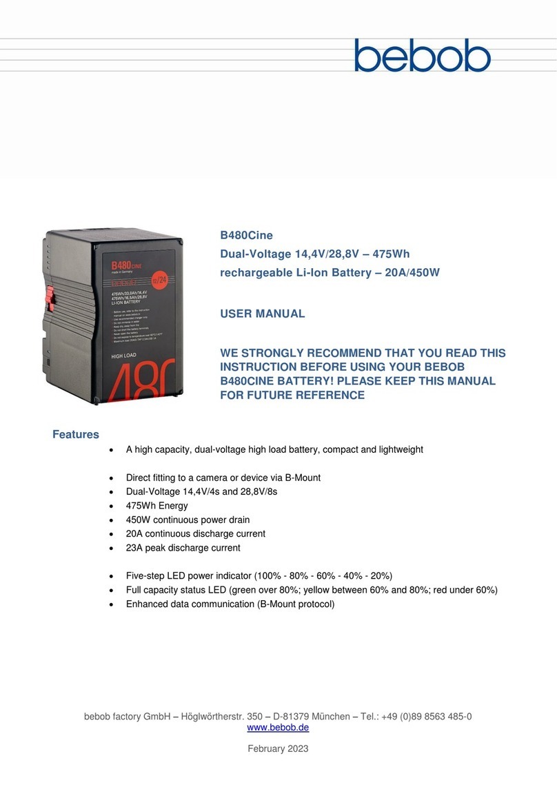 Bebob B480Cine User manual