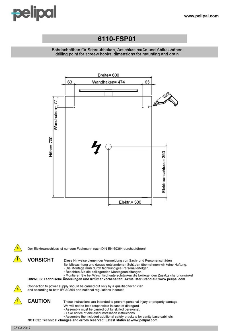 pelipal 6110-FSP01 Assembly instructions