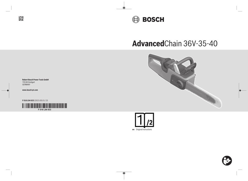 Bosch AdvancedChain 36V-35-40 User manual