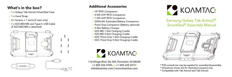 KoamTac Samsung Galaxy Tab Active3 SmartSled Assembly manual