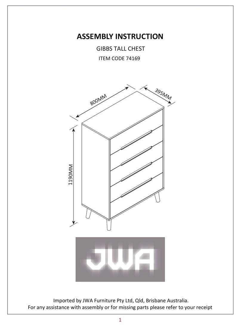 Amart Furniture GIBBS 74169 Assembly instruction