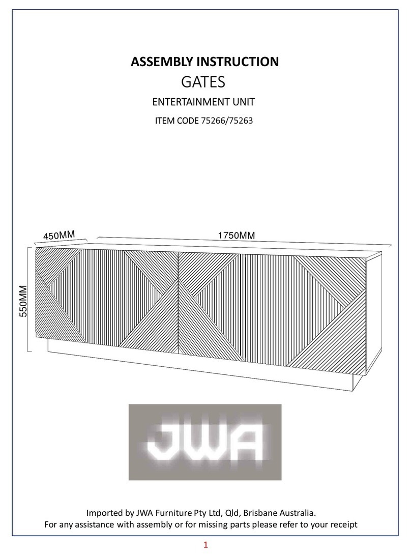 JWA GATES 75266 Assembly instruction