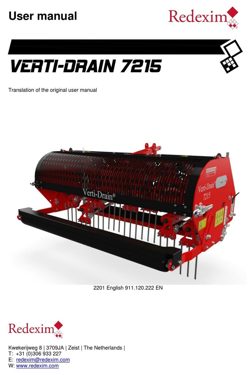 Redexim VERTI-DRAIN 7215 User manual