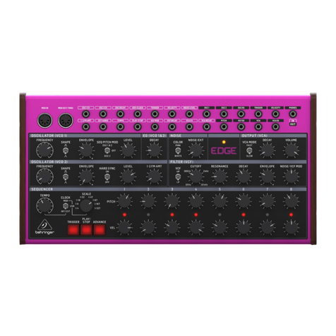 Behringer EDGE quick start guide