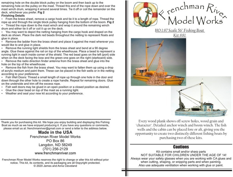 Frenchman River Model Works 81 manual