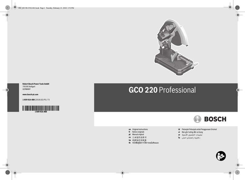 Bosch Professional GCO 220 User manual