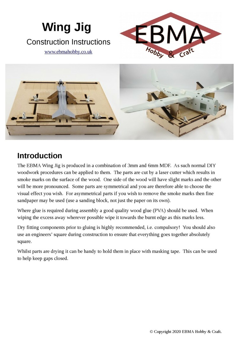 EBMA Hobby & Craft Wing Jig Instructions for use