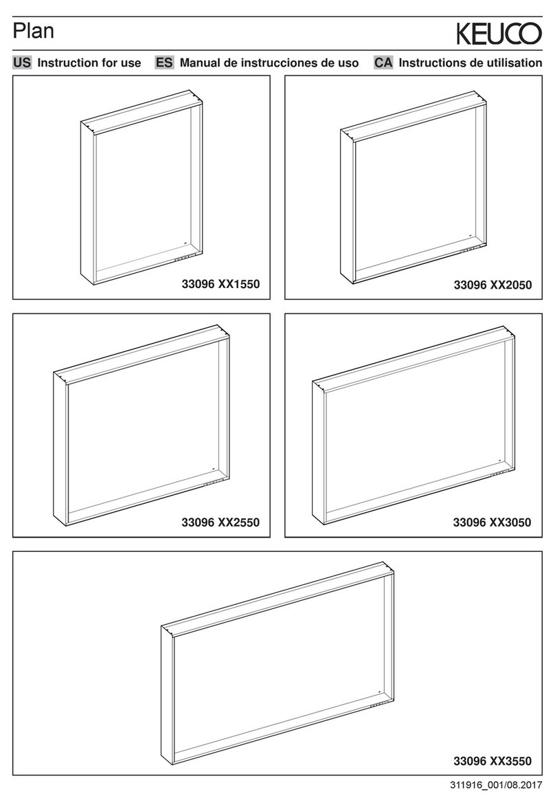 KEUCO Plan 33096 1550 Series Instructions for use