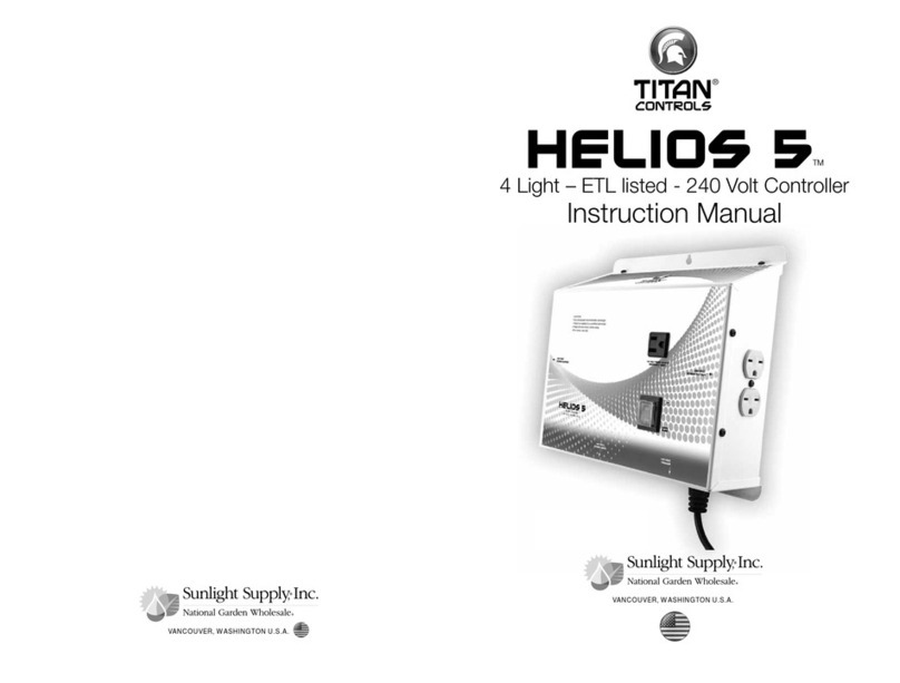 Sunlight Supply TITAN CONTROLS Helios 5 User manual