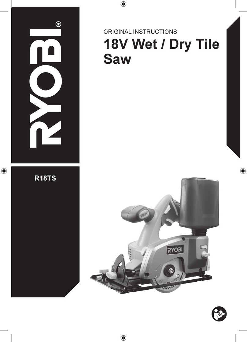 Ryobi R18TS User manual