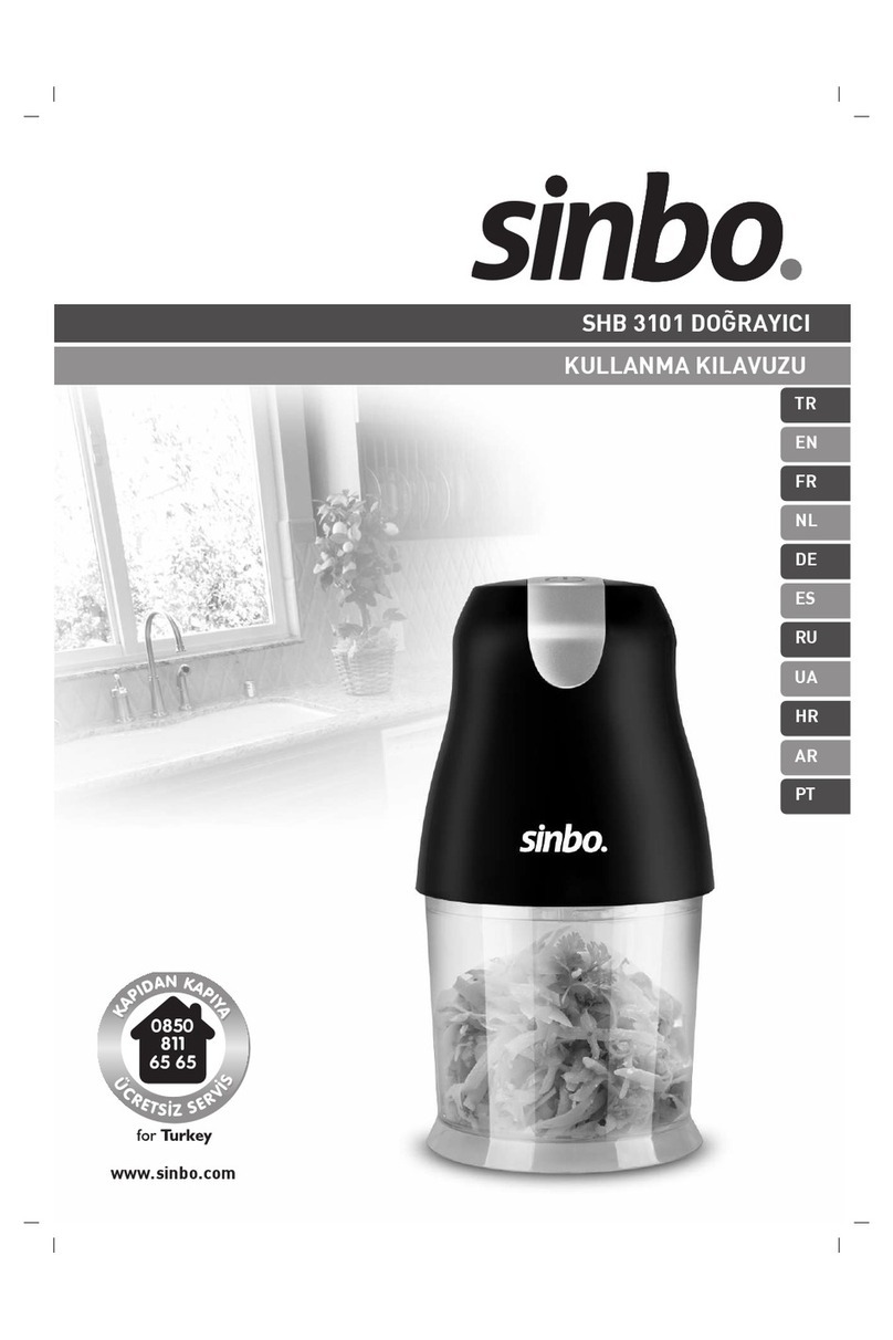 Sinbo SHB 3101 user guide