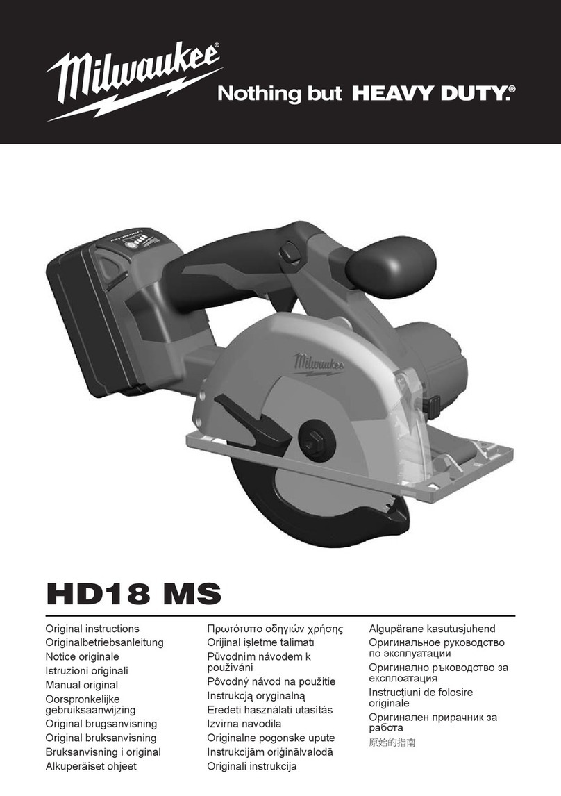 Milwaukee HD18 MS Original instructions