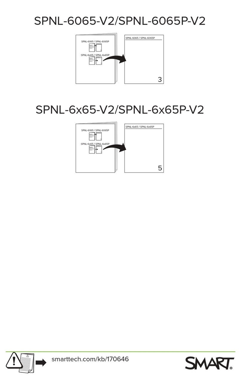 Smart Technologies SPNL-6 65-V2 Series User manual