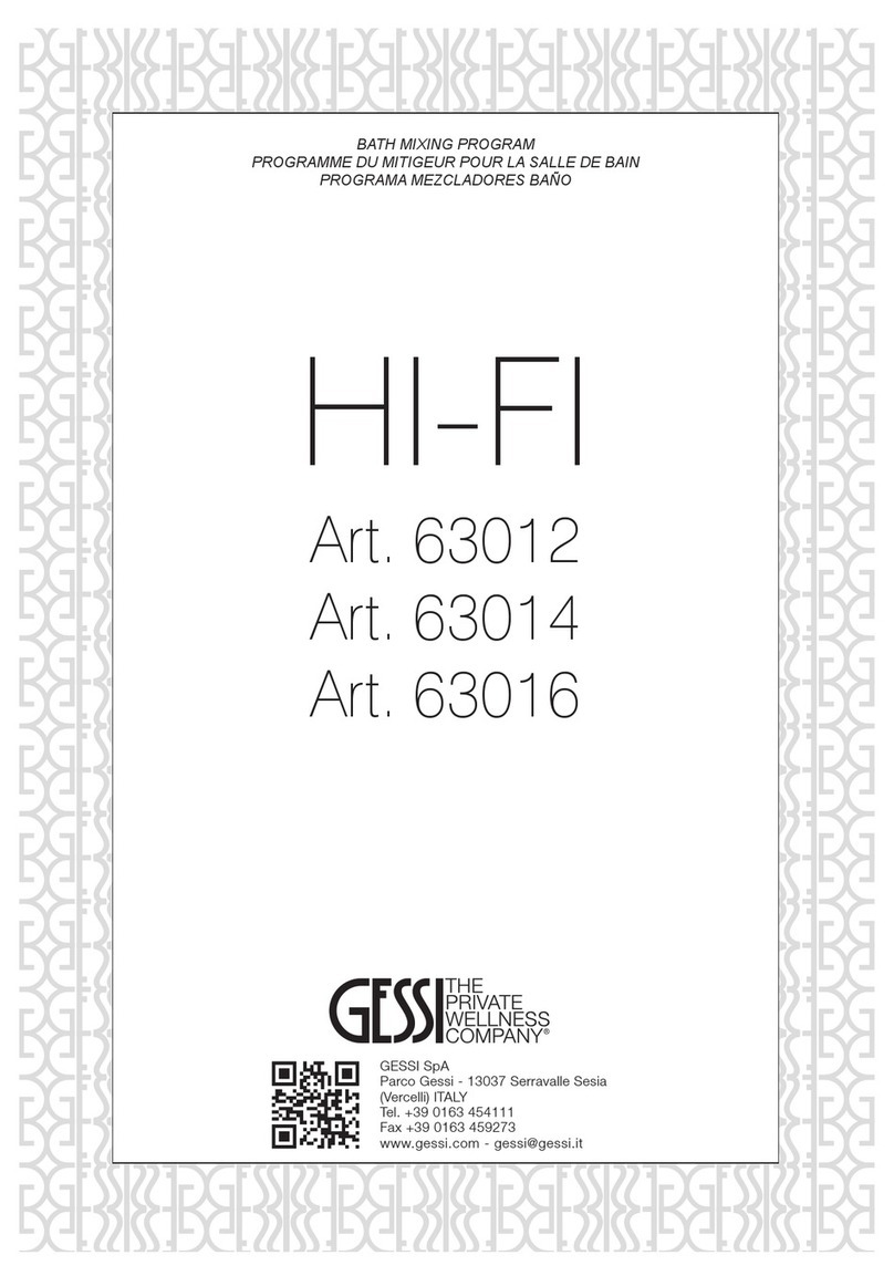 Gessi HI-FI 63012 manual