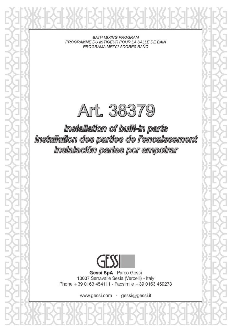 Gessi 38379 User manual