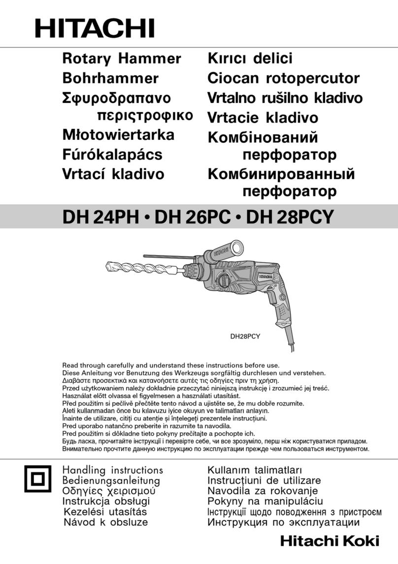 Hitachi Koki DH 26PC User manual