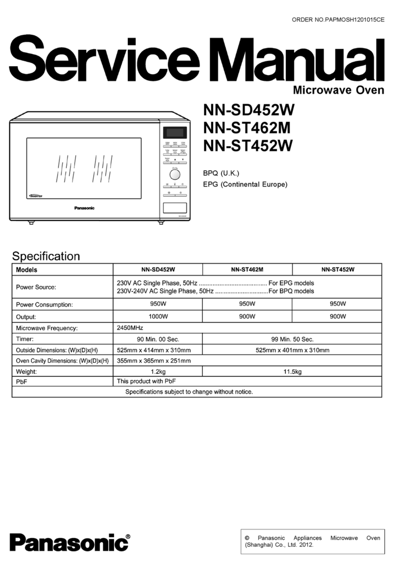 Panasonic NN-ST452W Service manual