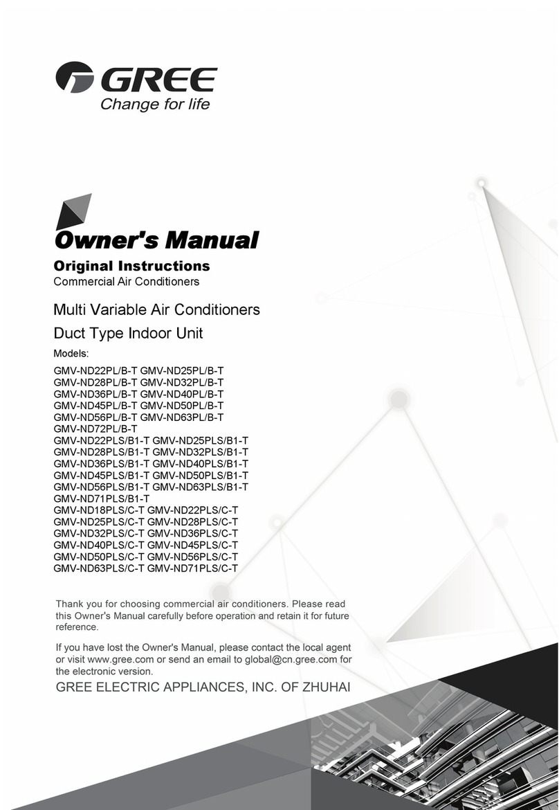 Gree GMV-ND18PLS/C-T User manual