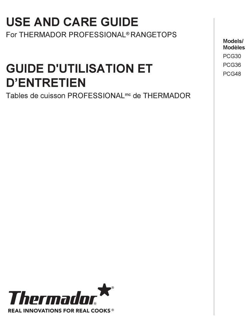 Thermador Professional PCG36 Use and care guide