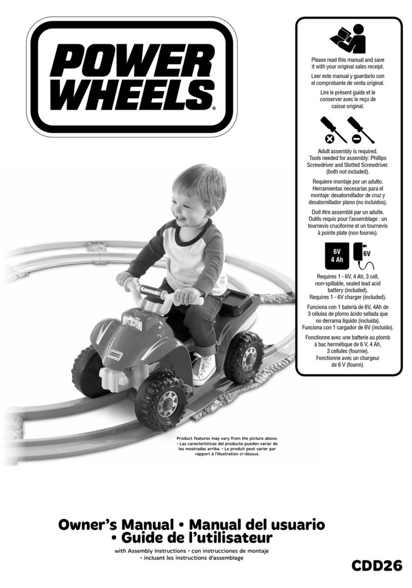 Mattel Power Wheels Kawasaki Lil' Quad with Track User manual