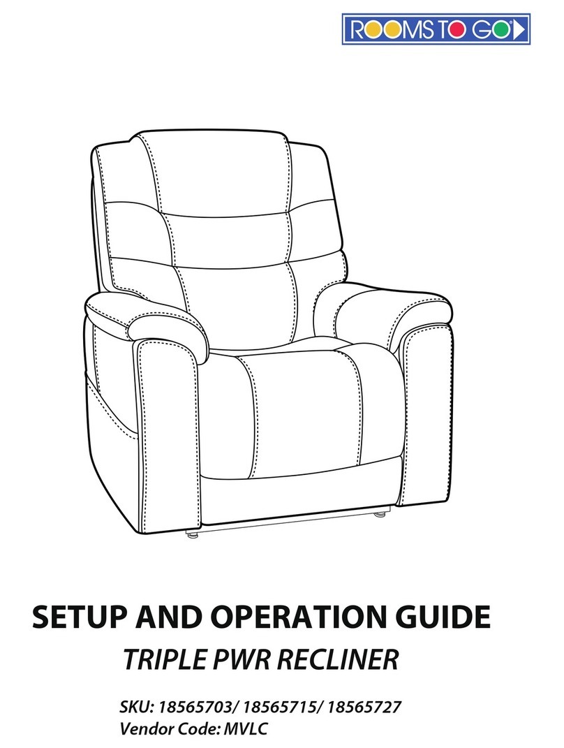 ROOMS TO GO 18565703 Set up and operation guide