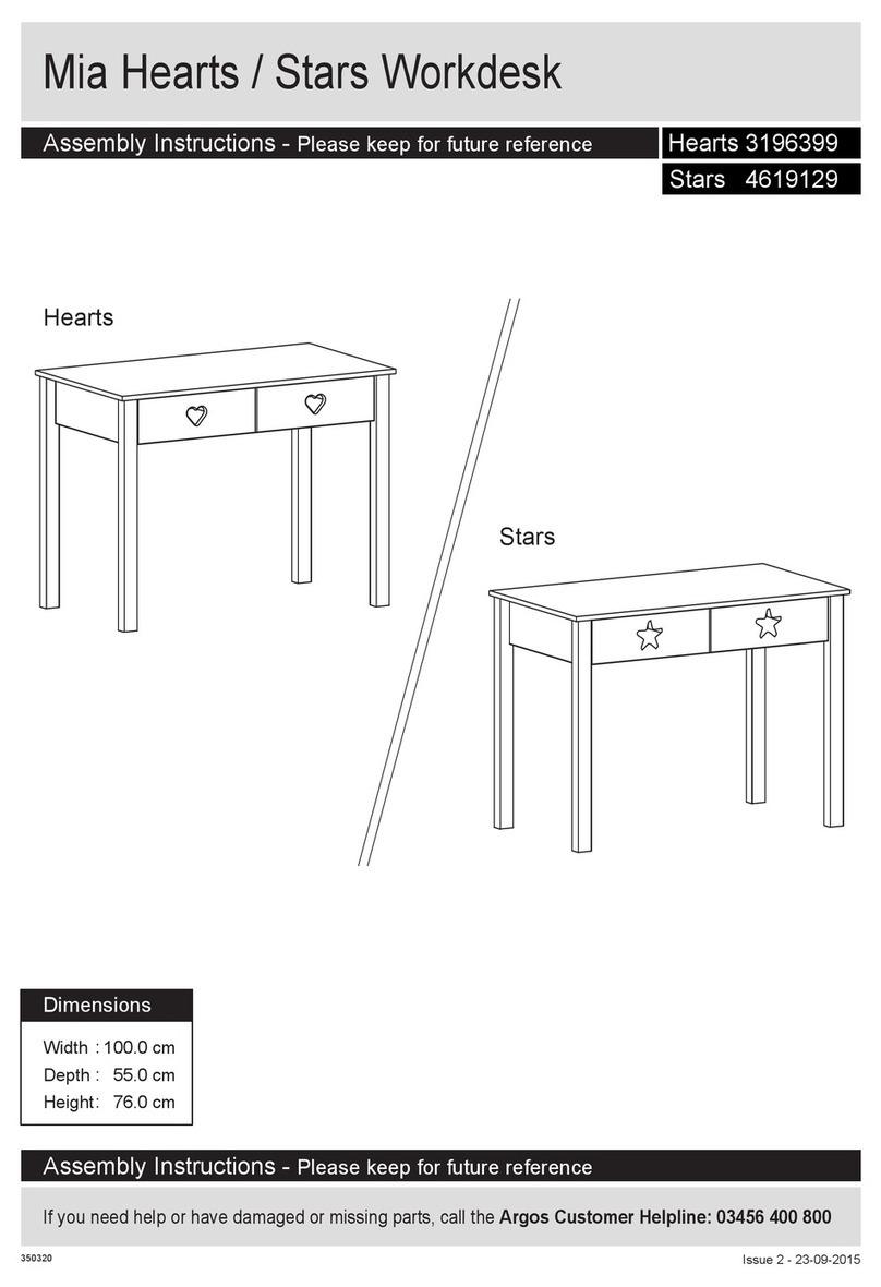Argos Home Mia Hearts 3196399 User manual