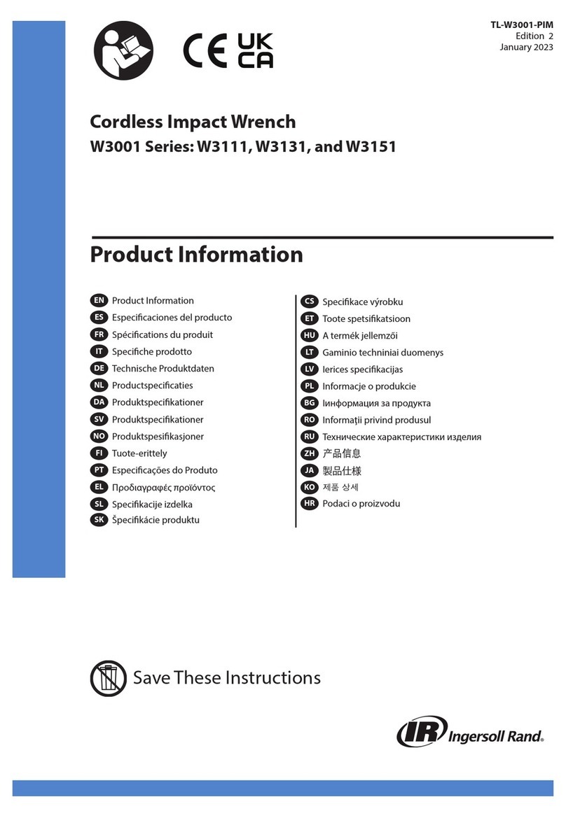 Ingersoll-Rand W3001 Series User manual