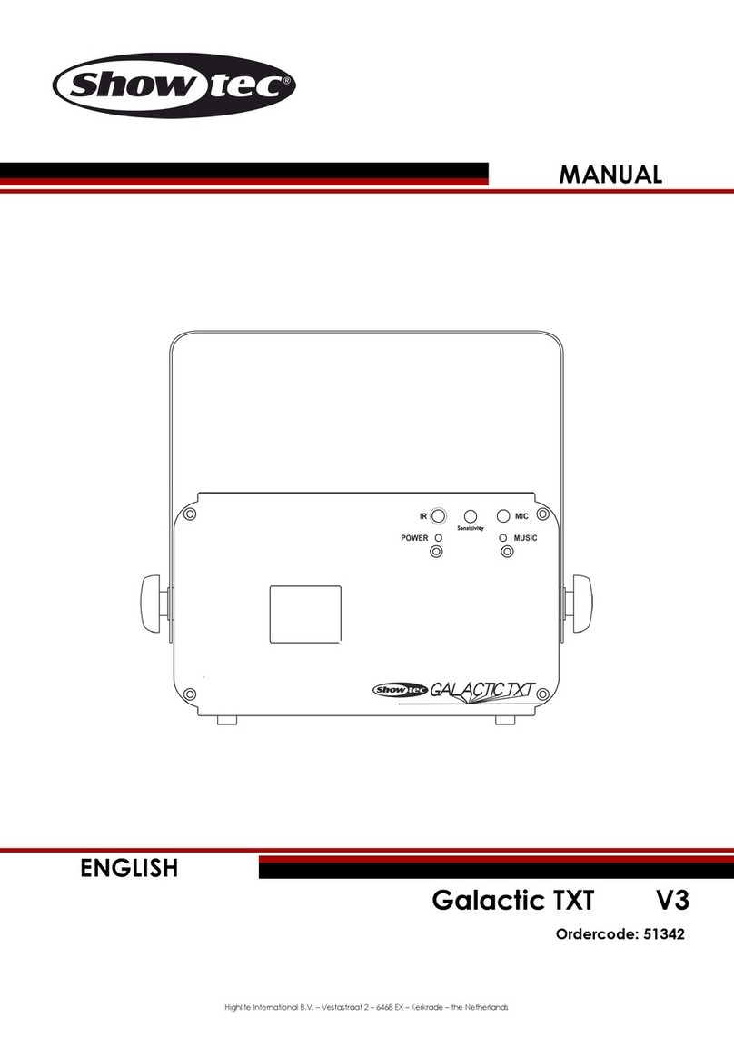 Show Tec Galactic TXT V3 User manual