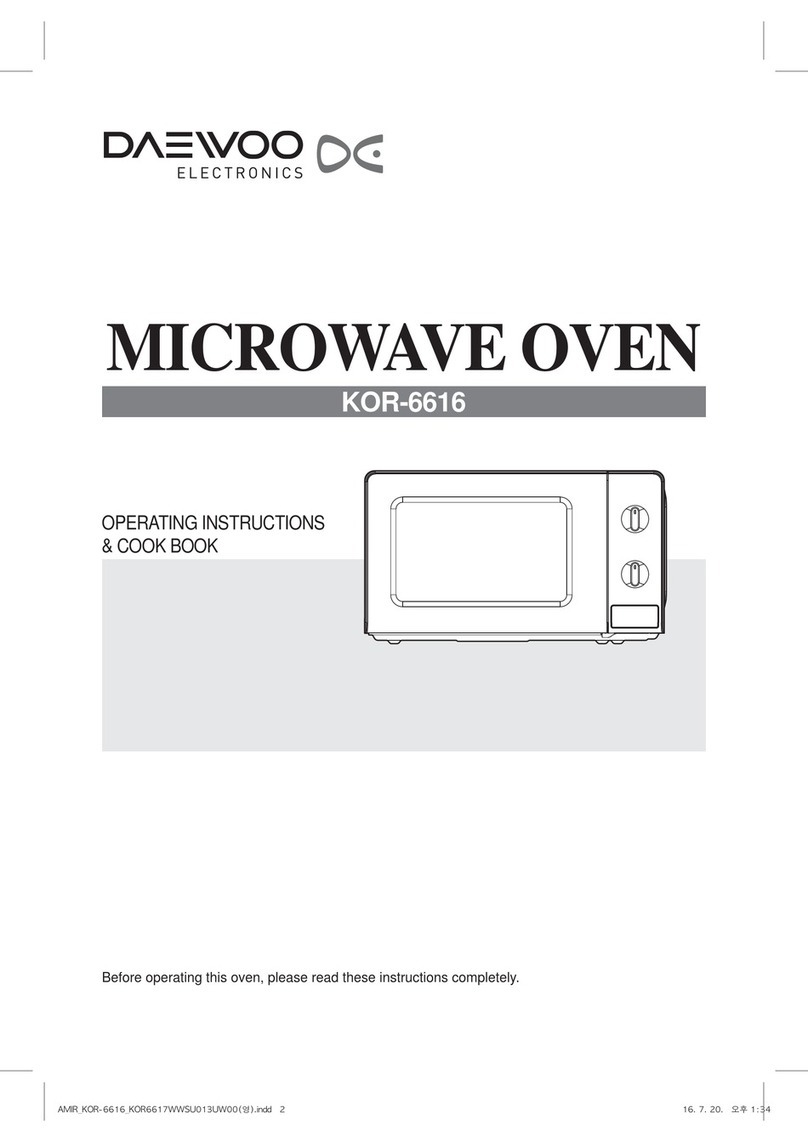 DAEWOO ELECTRONICS KOR-6616 User manual