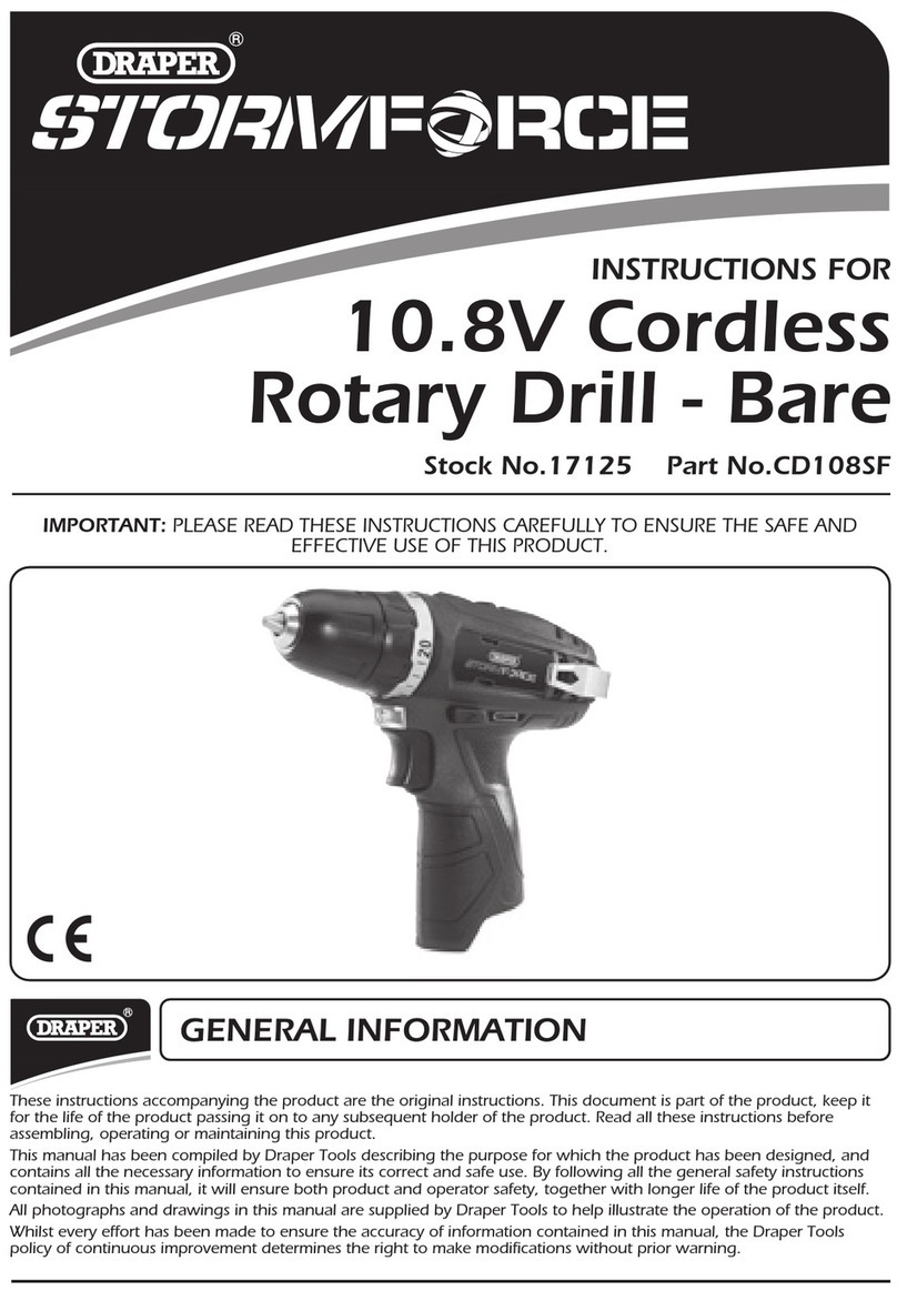 Draper STORMFORCE CD108SF instructions