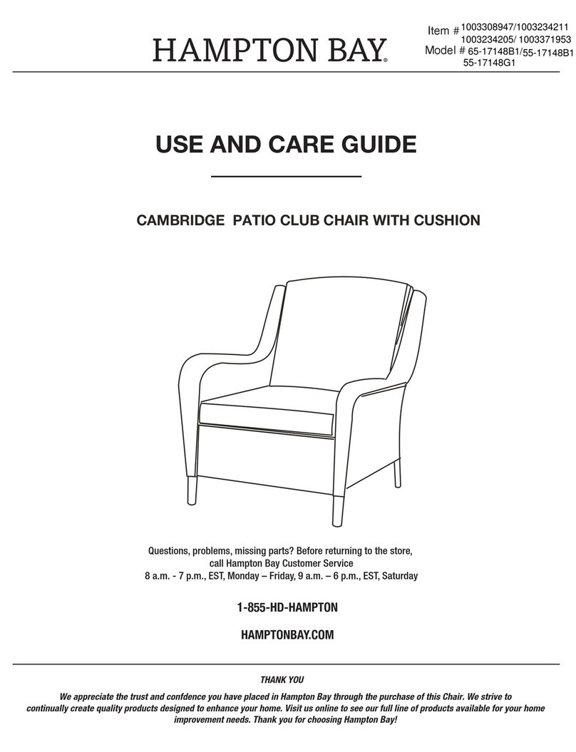 HAMPTON BAY CAMBRIDGE 65-17148B1 User manual