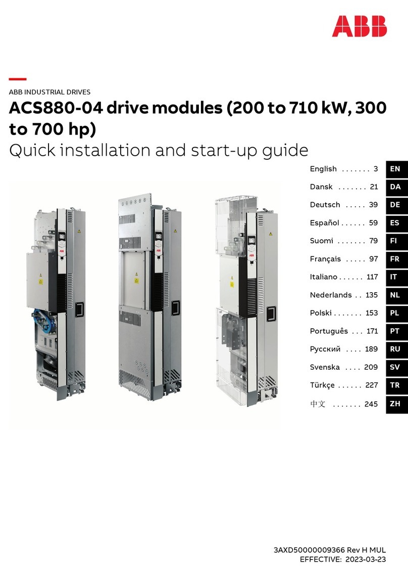 ABB ACS880-04 drive modules Installation manual