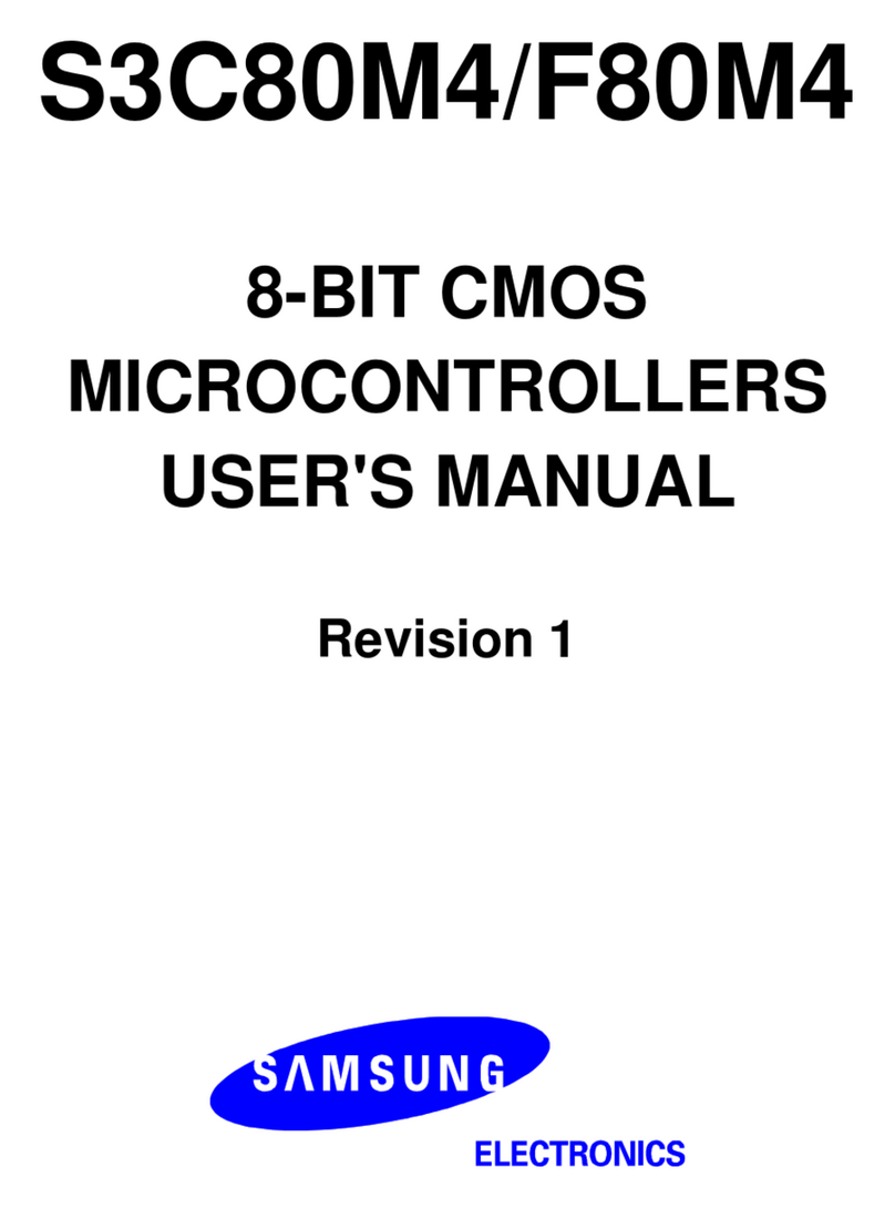 Samsung S3C80M4/F80M4 User manual