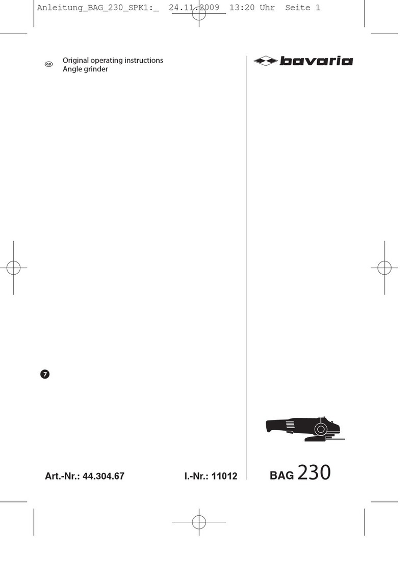 Bavaria BAG 230 operating instructions