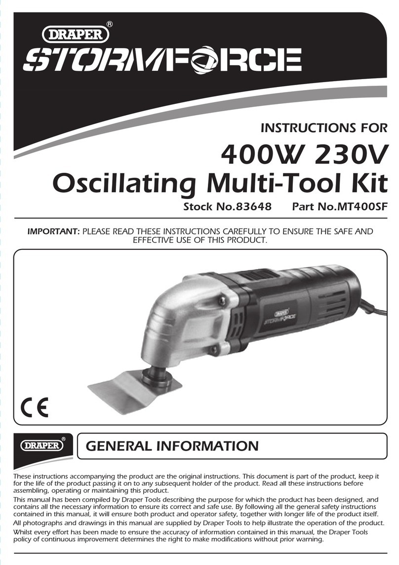 Draper Storm Force 83648 User manual