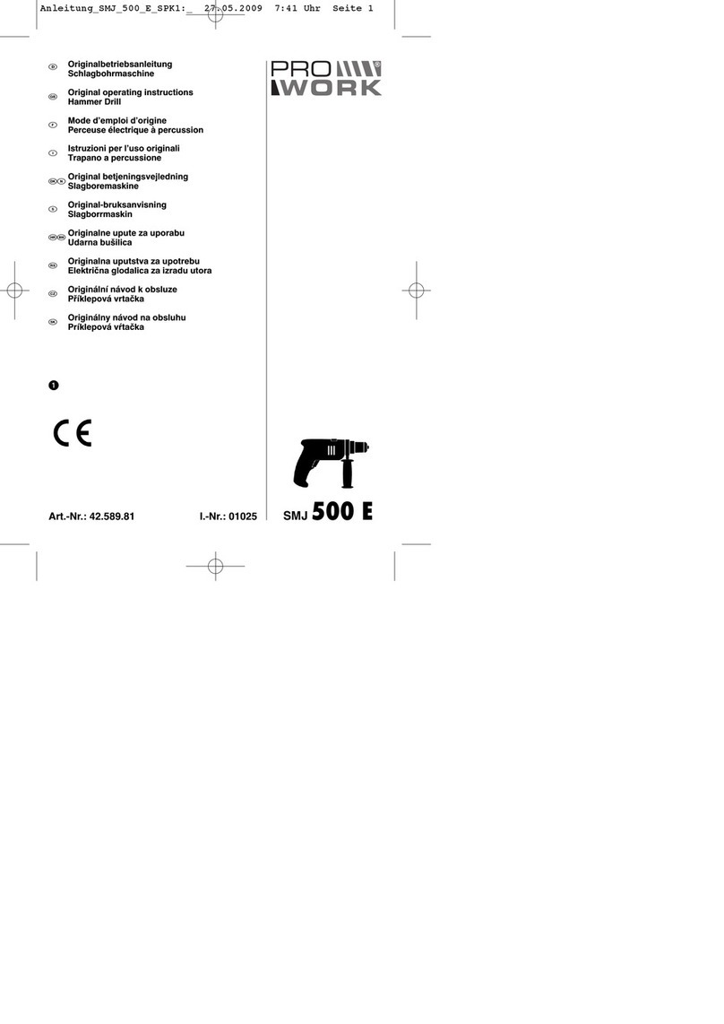 Pro Work SMJ 500 E operating instructions