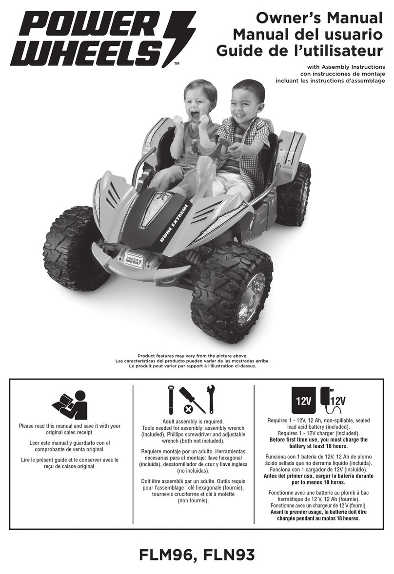 Power Wheels FLM96 owner's manual
