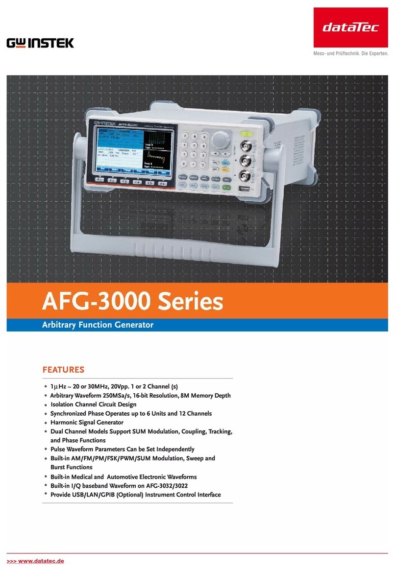 GW Instek AFG-3000 Series manual GW Instek AFG-3000 Series manual