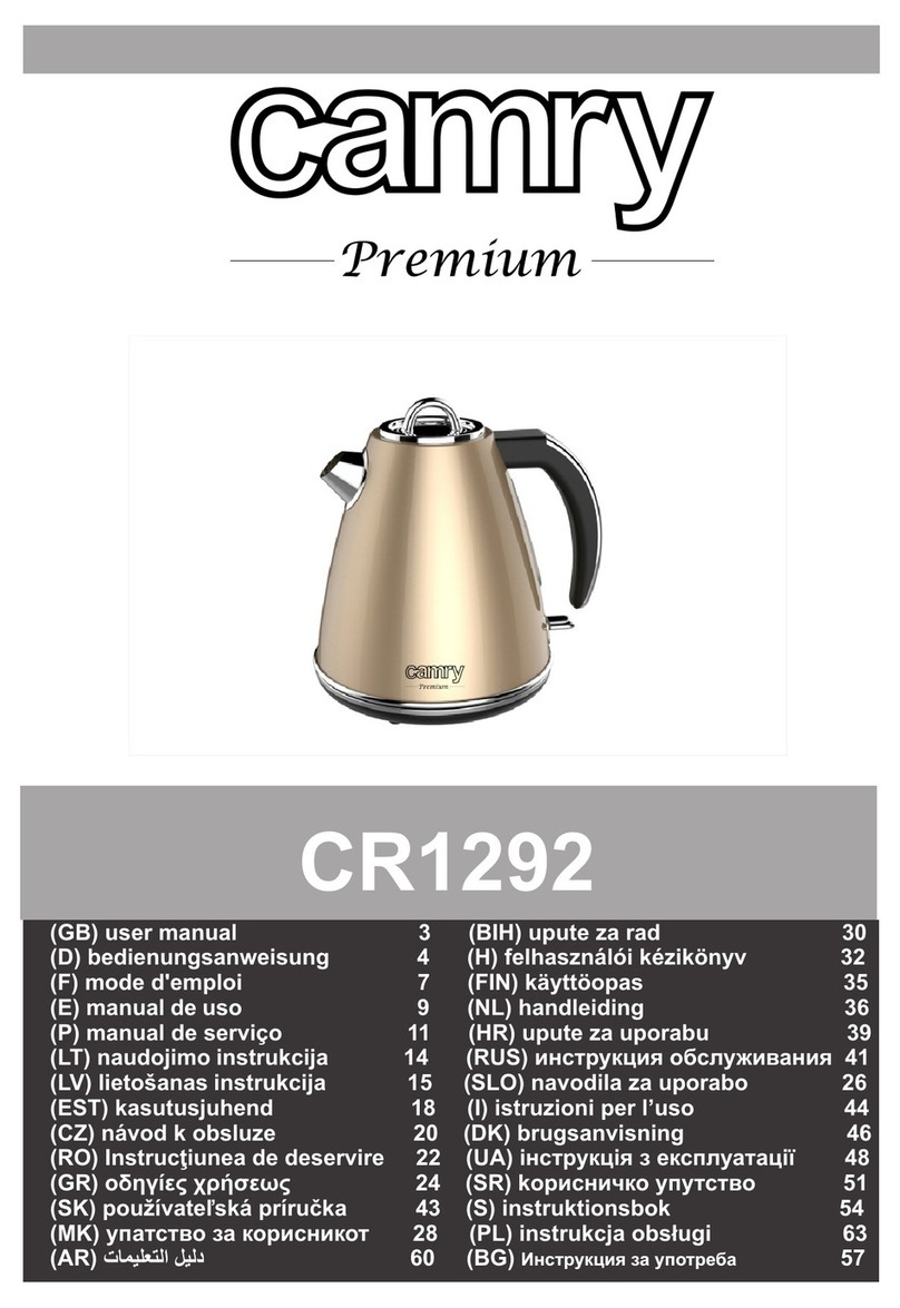 camry CR1292 user manual