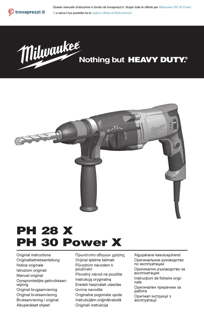 Milwaukee PH 30 Power X Original instructions