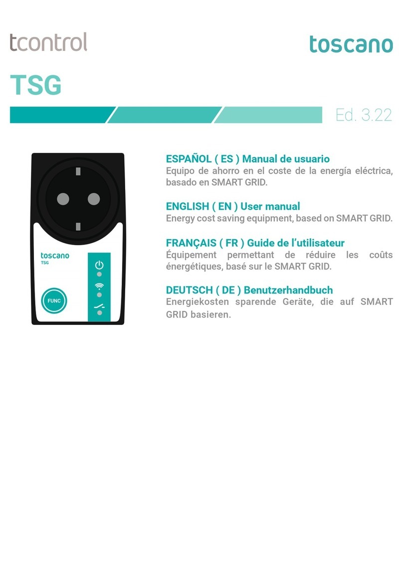 toscano tcontrol TSG user manual