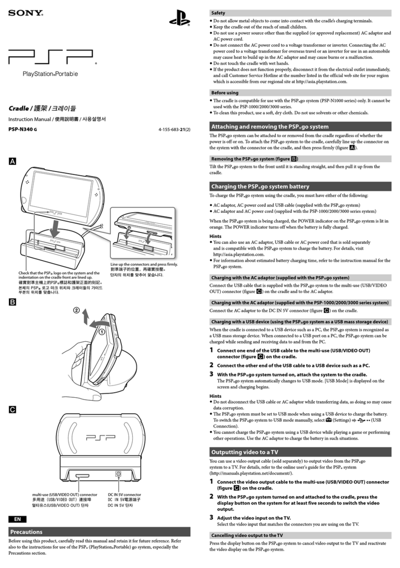 Sony PSP-N340 G User manual