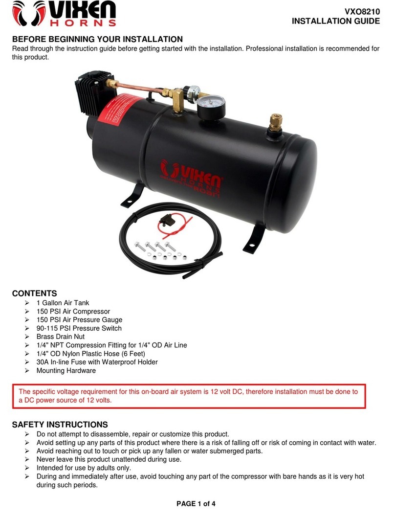 Vixen Horns VXO8210 User manual