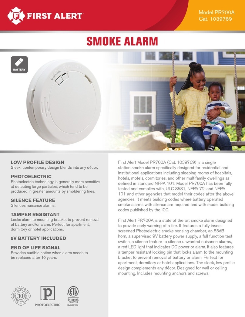 First Alert PR700A User manual