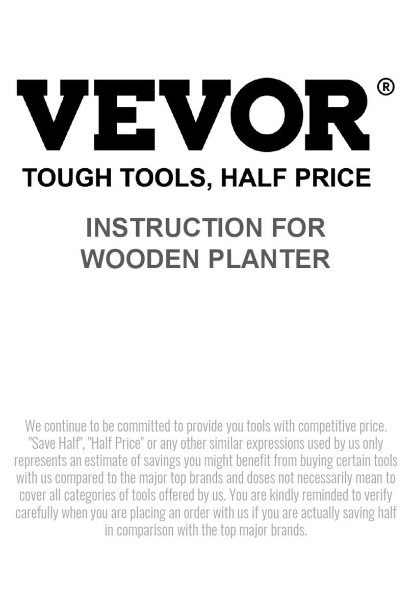 VEVOR WOODEN PLANTER HL8676 instruction manual