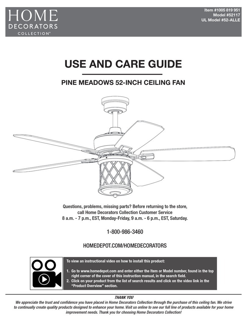 Home Decorators Collection PINE MEADOWS Use and care guide
